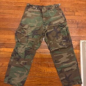 Men's Army Military Camo Fatigue Cargo Pants size 31/30